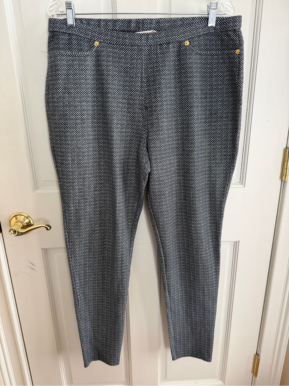 Womens MICHAEL MICHAEL KORS Size XL Stretch Tweed Look Pull on Pants